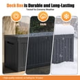 thumbnail image 2 of MINDYES 260 Gallon Deck Box, Large Outdoor Storage for Patio Furniture Cushions, Pool Equipment & Seasonal Decor, Black, 2 of 8