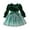 z251118-Green-5, variant on XEGLSBU Christmas Flower Girl Dress Long Toddler Children Girls Christmas Long Sleeve Bowknot Star Prints Dresses Dress Clothes Green Size 4-5 Years