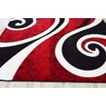 thumbnail image 5 of Planet Rugs Premium 3D Thick Abstract Indoor Area Rug 327 Red 4'x5'3'', 5 of 10
