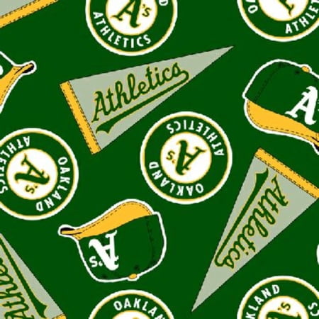 Oakland Athletics Fleece Fabric Oakland Athletics Fleece Fabric