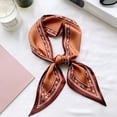 thumbnail image 2 of LILIYA Satin Scarves for Women Elegant Silk Feeling Scarf for Bag Headwrap Lightweight Neck Tie Korean Style Girls Fashion Accessories with Floral Pattern, 2 of 3