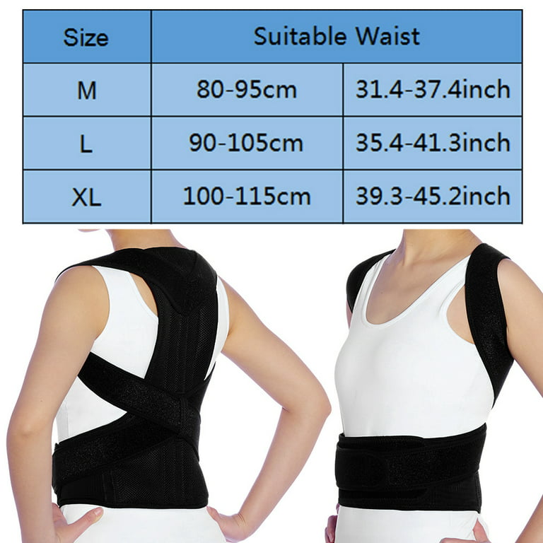 Suptrust Back Brace Posture Corrector for Women and Men Back Support Vest  Medium