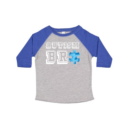 

Inktastic Autism Awareness Autism Bro with Blue Puzzle Piece Gift Toddler Boy or Toddler Girl T-Shirt