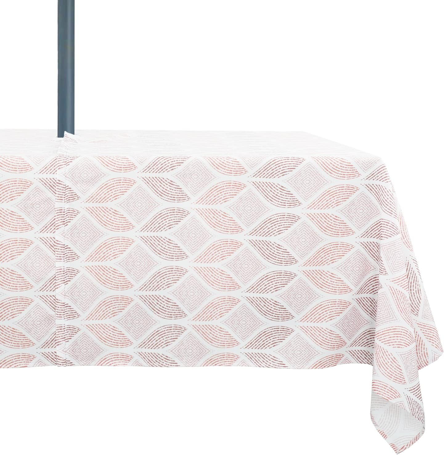 Outdoor Tablecloth with Umbrella Hole, Spring & Summer Outdoor