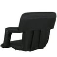 thumbnail image 4 of WDZS Stadium Seats with Back Support for Bleachers – Wide Bleacher Chairs with Thick Padded Cushion, Armrests, Side Pockets, & Shoulder Straps – Portable Seat Chair for Sports Events,Black, 4 of 16