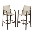 thumbnail image 5 of Zimtown Bar Package of 2, Metal Height Patio Bar Chairs for Bistro, Garden, Patio, High Bar Chairs for Indoor and Outdoor, 5 of 8