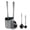 Gray, variant on ITTAHO 2-in-1 Toilet Plunger & Toilet Bowl Brush Set, Bathroom Cleaning Tool with Holder