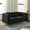 Black, variant on Kadyn 60" Comfy Couches with Oversized 2 Seater and 2 Pillows, Seat soft with Deep Seating for Living Room, Bedroom, Office, Black Teddy