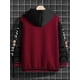 thumbnail image 3 of TRKIYQC Chaqueta de béisbol para Hombre, Manga Larga con Cierre de Botones, Letras, Estampado de Oso, Chaqueta Universitaria de Color en Contraste, Chaqueta Informal de otoño TRKIYQC moda, 3 of 4