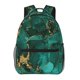 thumbnail image 1 of Disketp Green Gold Glitter Mochila Estampada para Hombre y Mujer – Mochila Ligera Clásica con Múltiples Bolsillos para Universidad, Trabajo y Viajes-One Size, 1 of 5