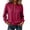 Hot Pink, variant on YuXingFu Petite Tops for Women Crew Neck Pleated Ruffle Detail Long Sleeve for Everyday Loose Fit Tees Tops White M