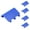 Blue, variant on Joernso 5Pcs Controller Game Battery Back Cover Shell Replacement Parts for Xbox One