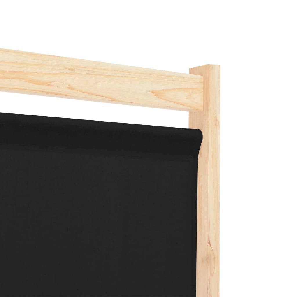 Kepooman 4-panel Folding Wooden Frame Privacy Screen for Bedroom Garden, Black Kepooman 4-panel Folding Wooden Frame Privacy Screen for Bedroom Garden, Black