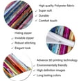 thumbnail image 6 of Rainbow Color Body Pillow Cover,Multicolored Expressionist Work of Art Vibrant,Long Pillowcase with Zipper Farmhouse Soft Cushion Covers Decorative Bedding Pillow Cases for Couch,Sofa 20"x54", 6 of 6