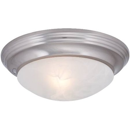 Royal Cove Decorative Flush Mount Ceiling Fixture Brushed Nickel