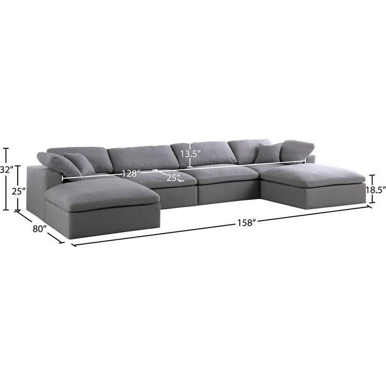 Meridian Furniture Relax Velvet Modular 128 Meridian Furniture Relax Velvet Modular 128