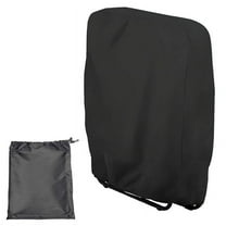 Outdoor Folding Chair Cover Waterproof Dustproof Lawn Patio Furniture Covers 32.3 x 36.6Inch Black,1 x Folding Chair Cover,Black