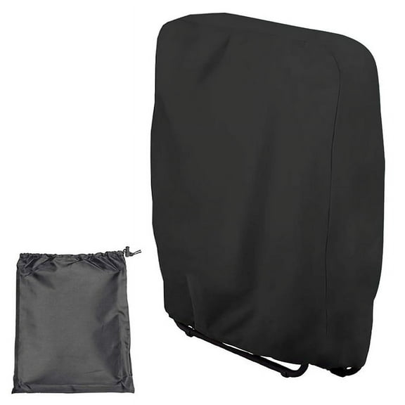 Outdoor Folding Chair Cover Waterproof Dustproof Lawn Patio Furniture Covers 32.3 x 36.6Inch Black,1 x Folding Chair Cover,Black