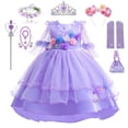 thumbnail image 2 of Disney Isabella Encanto vestido de niña Halloween fantasía flor cóctel Navidad niños encanto Isabela fiesta de cumpleaños Dress9-10T Tag-150 Gao Jinjia LED, 2 of 2