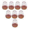 thumbnail image 4 of Uds fundas para pies de silla taburete almohadillas para pies Protector de patas de mesa silenciador grueso transparente redondo S, 4 of 9
