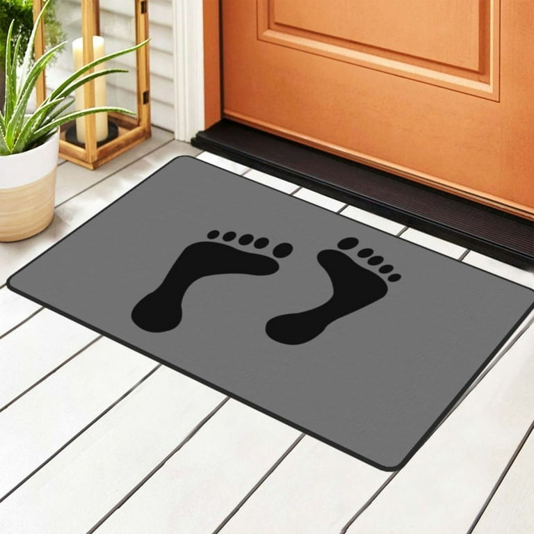 OnlyMat Foot Mark & Dog Claws printed Natural Coir Floor Mats