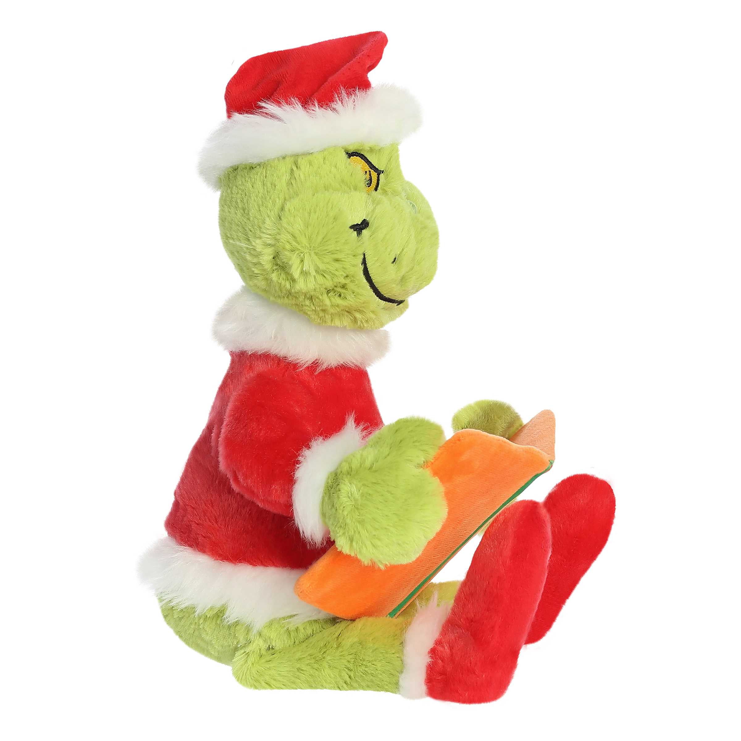 Aurora - Large Green Dr. Seuss - 16" Storytime Grinch - Whimsical Stuffed Animal