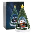 thumbnail image 4 of Resin Christmas Village Buildings Figurines With LED Lights Christmas Music And Battery And Cable Operated, 4 of 9