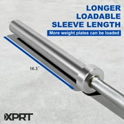 XPRT Fitness 20KG Olympic Multifunctional Weight Bar Weightlifting Deadlifting Powerlifting Rated 1500lb, Hard Chrome Coated