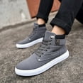 thumbnail image 3 of Oyedens Mens High Top Fashion Sneakers Tennis Shoes Casual Canvas Shoes Walking Ankle Boots for Men, 3 of 6