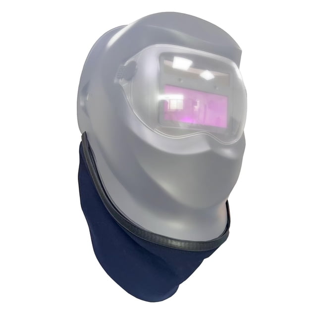 Babero para casco de soldar dividido con sello de ajuste a presión