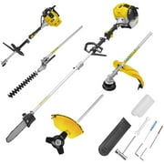 Erommy 4 in 1 Multi Trimming Tools, 52CC 2 Cycle with Gas Hedge Trimmer, Grass Trimmer, Chainsaw Brush Cutter, Gas Pole Saw
