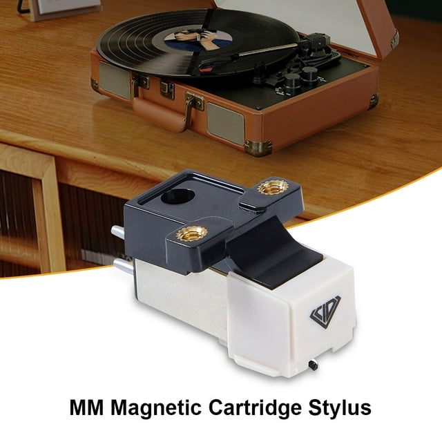 Turntables Magnetic Cartridge Stylus High Replacement Universal Phonograph Magnet Turntable Cartridge with Conical Diamond Stylus for Turntable Record Player