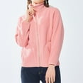 thumbnail image 3 of Baberdicy Cardigan Sweaters for Women Men and Women Can Wear Shake Fleece Coral Fleece Fleece Jacket Jacket Women Men Outdoor Warm Padded Thick Two Sides Wear Fleece Rushing Jacket Liner Pink, 3 of 7