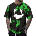 thumbnail image 1 of SOMOWI Mens T-Shirts Everyday Wear Comfortable Stylish Design Outings Or Sports Green Going Out Fall Tops S, 1 of 4