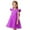 Purple, variant on Girls Dresses Children Kids Baby Solid Color Mesh Dress Stylish Cute Dresses Party Gown Prom Princess Dress Size 4 Y-5 Y