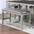 thumbnail image 3 of Steve Silver Hyland Stone Gray Wood Counter Bench, 3 of 6