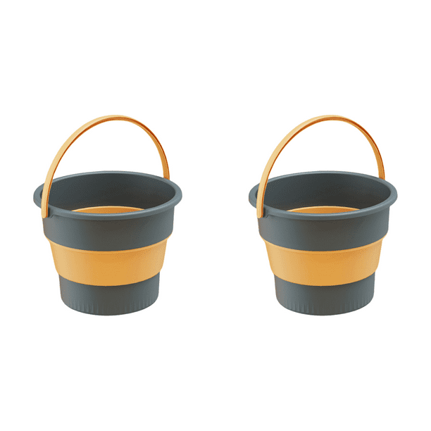 Cubo Almacenamiento Portátil Plegable 17L para Viajes en Casa (profundo) Azul