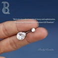thumbnail image 3 of Real Solid G23 Titanium Belly Button Rings - 14G Internally Threaded 10mm Belly Ring Round  Star Teardrop CZ Navel Rings for Women, 3 of 12