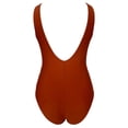 thumbnail image 2 of Traje de Baño Ocean Pacific para Mujer Completo con Escote Amplio, Titante Ancho Rojo Talla M, 2 of 4