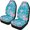 Cherry Blossom Blue, variant on POLERO Hibiscus Flowers Front Seat Cover for SUV, Two Front Only Decorative Automotive Front Seat Covers Removable Breathable Vehicle Seat Covers