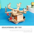 thumbnail image 3 of Toddmomy Building Toy Set Kid Merry-Go-Round Toy Wood Multi 1 Set, 3 of 8