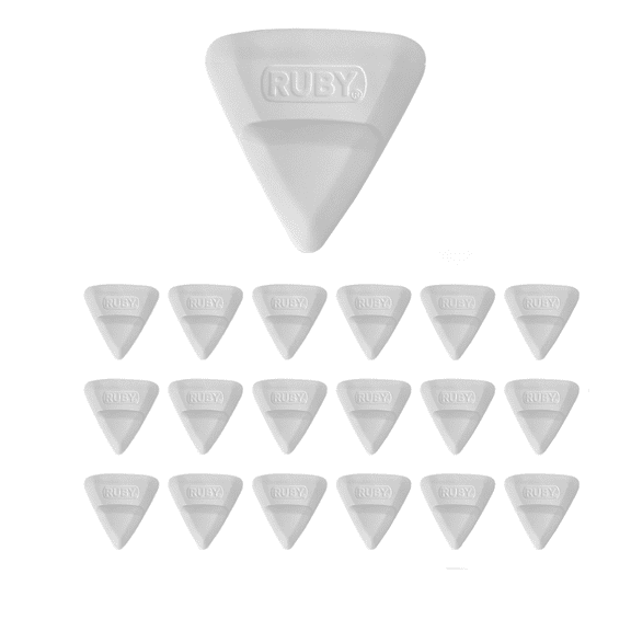 Ruby Space Triangles Ultra-Premium Hanger Hooks, 18-Piece Value Pack, Triples Closet Space, White