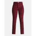 thumbnail image 5 of Time and Tru Women's High Rise Corduroy Flare Jeans, 32" Inseam, Sizes 2-22, 5 of 5