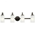 thumbnail image 4 of 4 Light Vanity Light with Traditional Inspirations 9.75 inches Tall By 32 inches Wide-Brushed Nickel Finish Bailey Street Home 147-Bel-4436043, 4 of 8