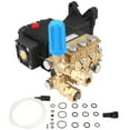 thumbnail image 2 of ECCPP Horizontal Pressure Washer Pump For 1 Diameter Shaft 3300-4000 PSI 4 GPM Replacement Power Washer Pump fit RSV4G40 EZ4040G EZ4040 Triplex Plunger Pump, 2 of 3