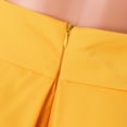 thumbnail image 5 of Sngxgn Womens Wool Plaid Mini Skirt Fall Winter High Waisted Bodycon Pencil Skirt(Yellow,XL), 5 of 9