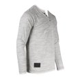 thumbnail image 2 of ZIMEGO Men’s Long Sleeve Layered V-Neck Cuff Hemline Fashion Casual Athletic Henley Shirts Tee, 2 of 6