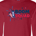 thumbnail image 4 of Inktastic 4th of July Boom Squad Blue and Red Fireworks Long Sleeve T-Shirt, 4 of 5