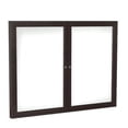 thumbnail image 2 of Ghent's Ceramic 36" x 60" 2 Door Enclosed Mag. Whiteboard in White, 2 of 2