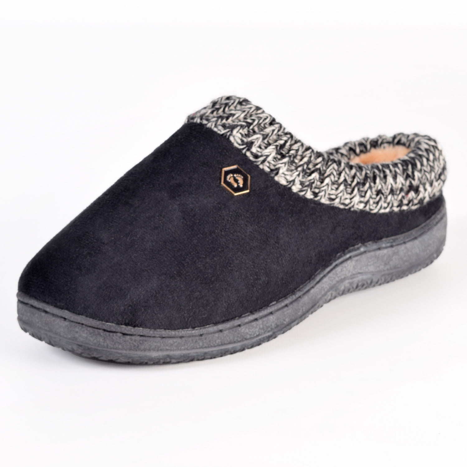 Pantufla Hombre Charlie Cuello Lana Negro 41/42 L